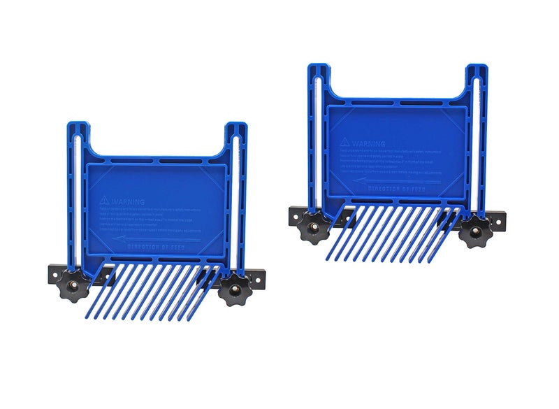 GREATUS PRS3020 Featherboard Replacement for Kreg Compatible with Standard 3/8" x 3/4" T-slot and Miter Slot on Tablesaws, Router Tables, Band Saws,Blue, Pack of 2 - Image 1